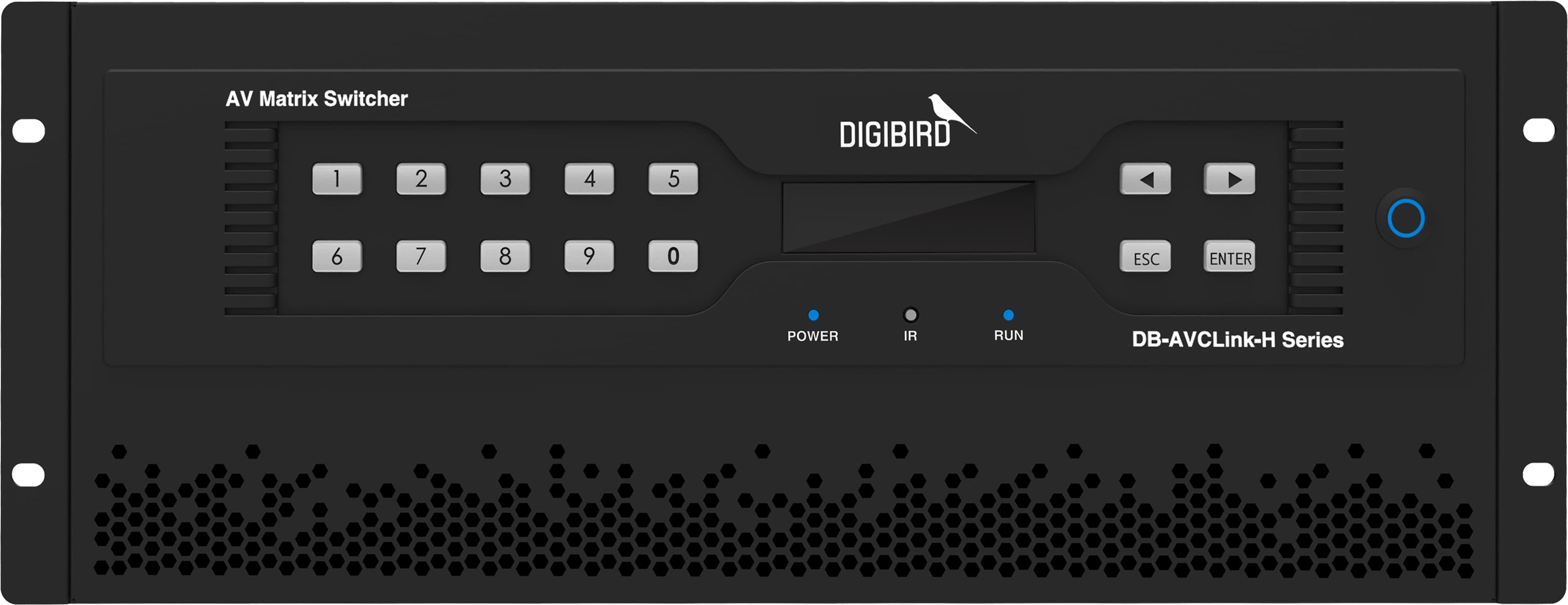 Матричный коммутатор Digibird [AVCL-H FR4K] в сборе: DB-AVCL-H-IC-4KHDBaseT4-2 шт., DB-AVCL-H-IC-4KHDMI4-2 шт., DB-AVCL-H-OC-4KHDBaseT4-2 шт., DB-AVCL-H-OC-4KHDMI4-2 шт., DB-ACM-PSU-1200W резервный (два места) - 1 шт.