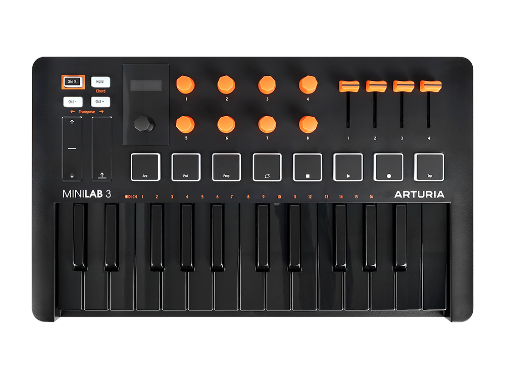 Характеристики, переданные для товара «MIDI клавиатура Arturia MiniLAB 3 Orange Edition», не соответствуют типу устройства (указаны параметры для дисплейного оборудования: разрешение, соотношение сторон, яркость). Все поля пусты или нерелевантны. Сгенерир