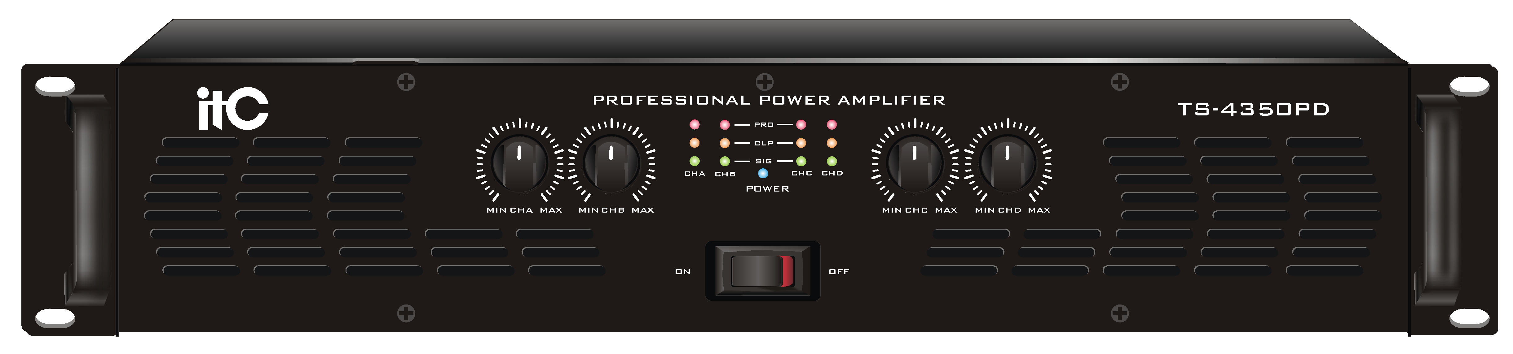 ITC TS-4200PD 4-канальный усилитель 4х120W / 8 Ом, 4х200W / 4 Ом