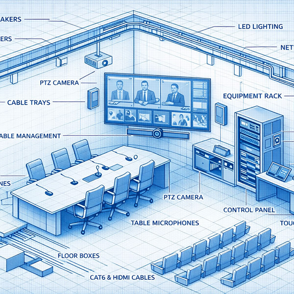 Оснащение залов совещаний